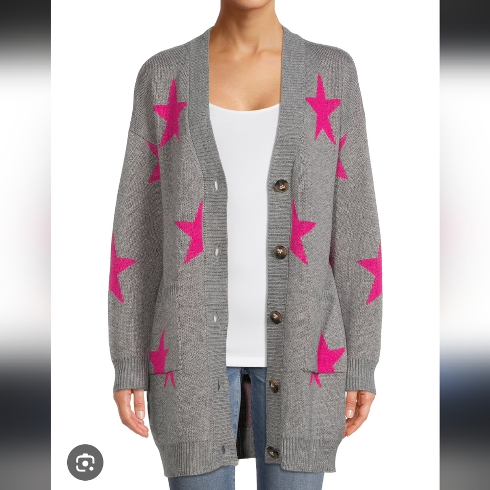 no boundaries jacquard cardigan